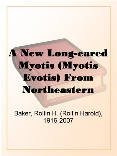 A New Long-eared Myotis (Myotis evotis) From Northeastern Mexico